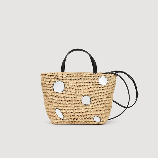 Bolsa cesta de rafia